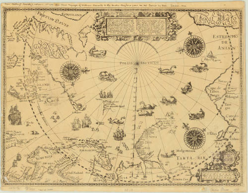 It’s #MonsterMonday!This map, Polus Arcticus, inspired by William Barents’ three vo