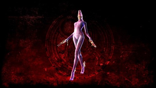quasahi: Welp, time to release this. A Mathilda (from Anarchy Reigns/Max Anarchy) skin for Bayonetta replacing her Various A outfit. Everything works, the ribbon spells out MATHILDA, There’s a lil bug where the back of her head shows a black square