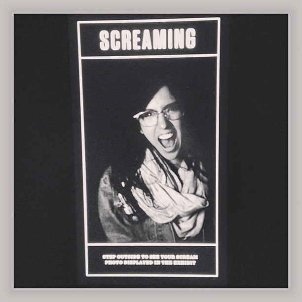 What came out was a very high pitched, pterodactyl-like, Yo-Landi-esque noise that