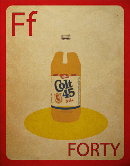 F is for Forty Flashcard