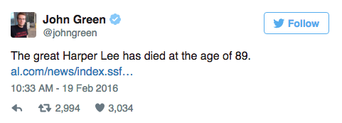 Celebrities React To Harper Lee’s Death
