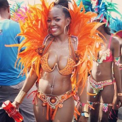 jahkno:  More photos from our coverage at the Jamaica Carnival Road March 2014 #bacchanal #bacchanaljamaica #kingston #rebel #jahkno #jamaica #roadmarch #orange #appleton #soca #lifestyle #happy #smile 