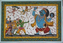 pmikos:  Pattachitra - Rama and Ravana  