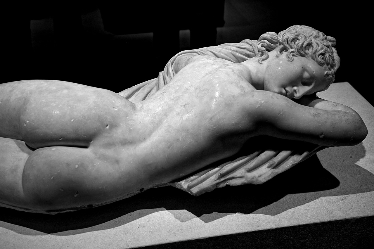 mp-a:  the hermaphrodite, Museo Romano, Rome, Palazzo Massimo. All rights reserved