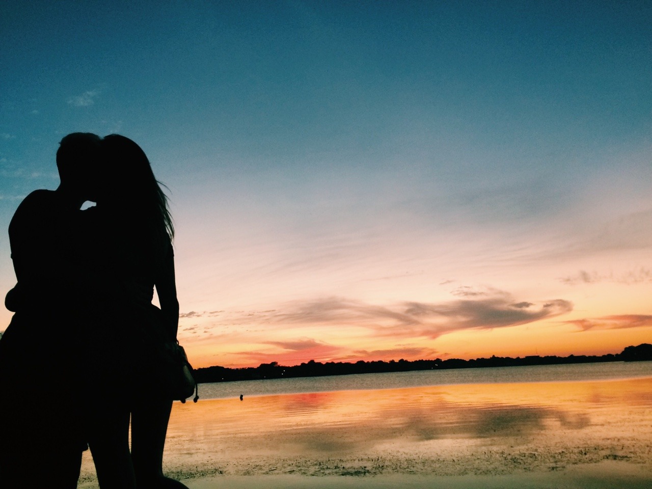 r-edtape:  Sunset with my lady. 