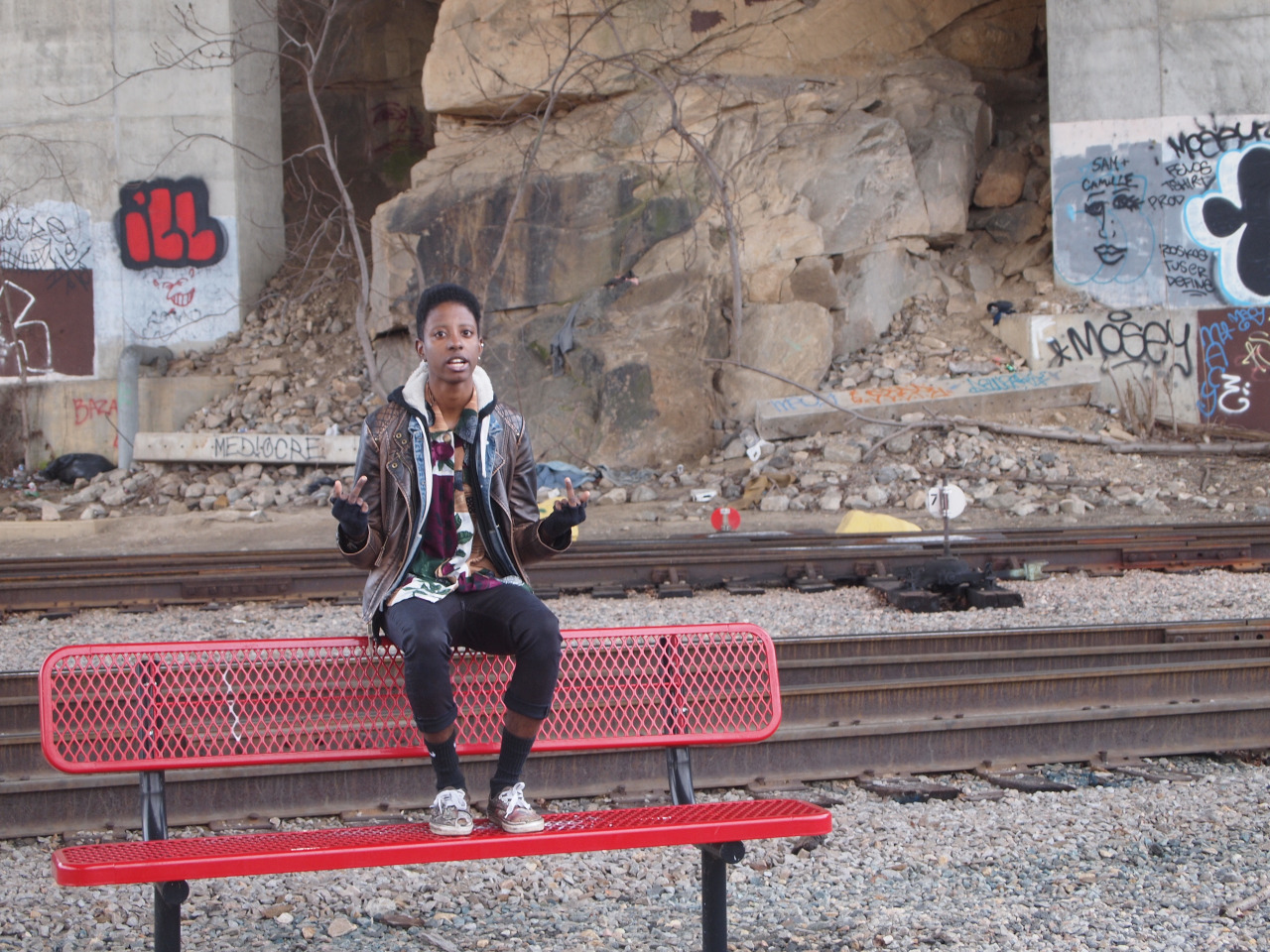 blackfashion:  wardrobe by: goodwill, lost and found, and vans  Sylvia Jones 19,