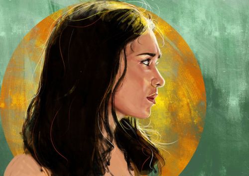 Ghost Of You (Society6)Process of painting Shado, another beauty from Arrow :)