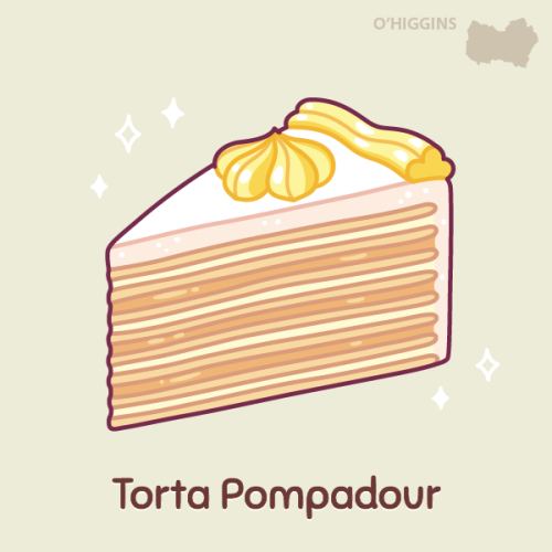 #DessertsOfChile  Region: O'HigginsTorta Pompadour de plátano Is the signature cake of Rancagua. A v