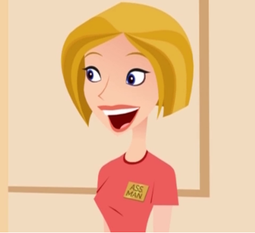 general-winky:  general-winky:  I WAS WATCHING 6TEEN AND THE ASSISTANT MANAGER OF THE KHAKI BARN   IT JUST SAYS ASS MAN  a few months later and this is still the funniest fucking thing 