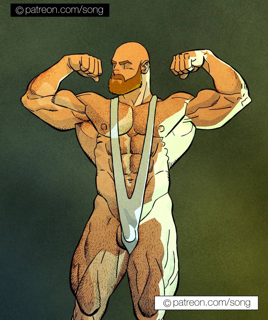 bears-sexmachine: DESSIN POILU MUSCLÉ !