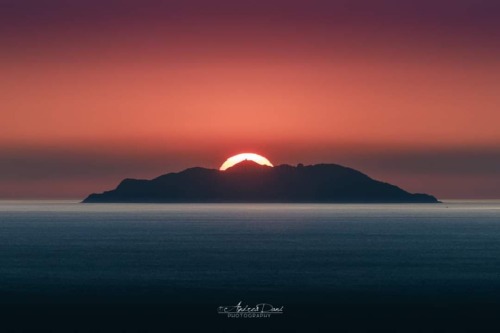 Fotografare il sole che si adagia dietro l'isola di Gorgona mi ha sempre affascinato e ieri sera l'h