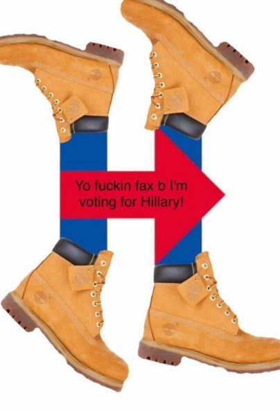 thingstolovefor:    Hey moe, Wale is voting for me, you should too! Meet #NewHillaryLogo company.