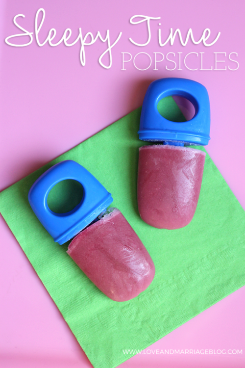 playdoh-princess: Sleepytime Popsicle!A little pal of mine is having trouble sleeping. Being the mom