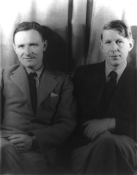 Christopher Isherwood (left) and W.H. Auden (right) photographed by Carl Van Vechten, 6 February 193