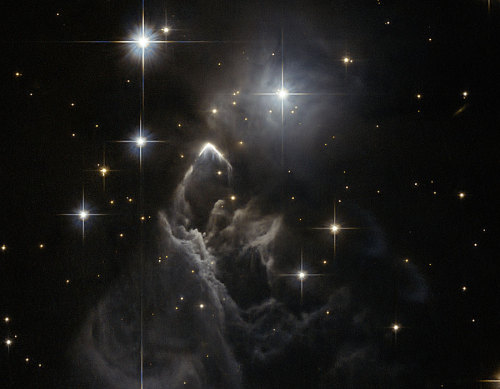 rocketman1984: IRAS 05437+2502: An Enigmatic Star Cloud from Hubble Credit: ESA, Hubble, R. Saha