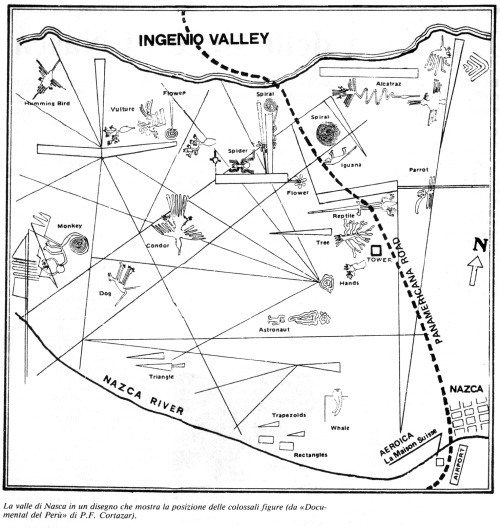 A map of the famous Nazca lines.