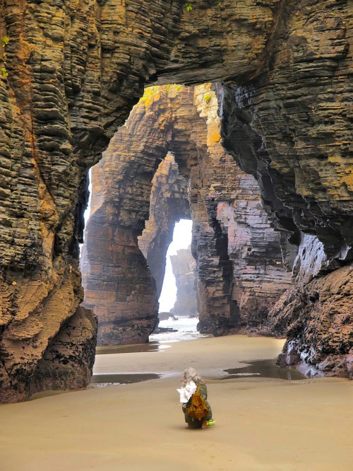 Beach of the Cathedrals, Ribadeo, Spain.The place’s more characteristic features are its natur