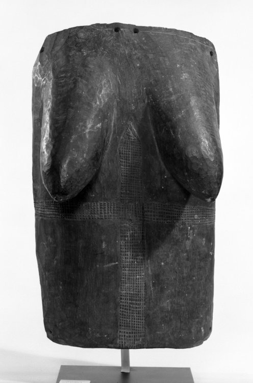 bm-african-art:Female Torso Body Mask, late 19th or early 20th century, Brooklyn Museum: Arts of Afr