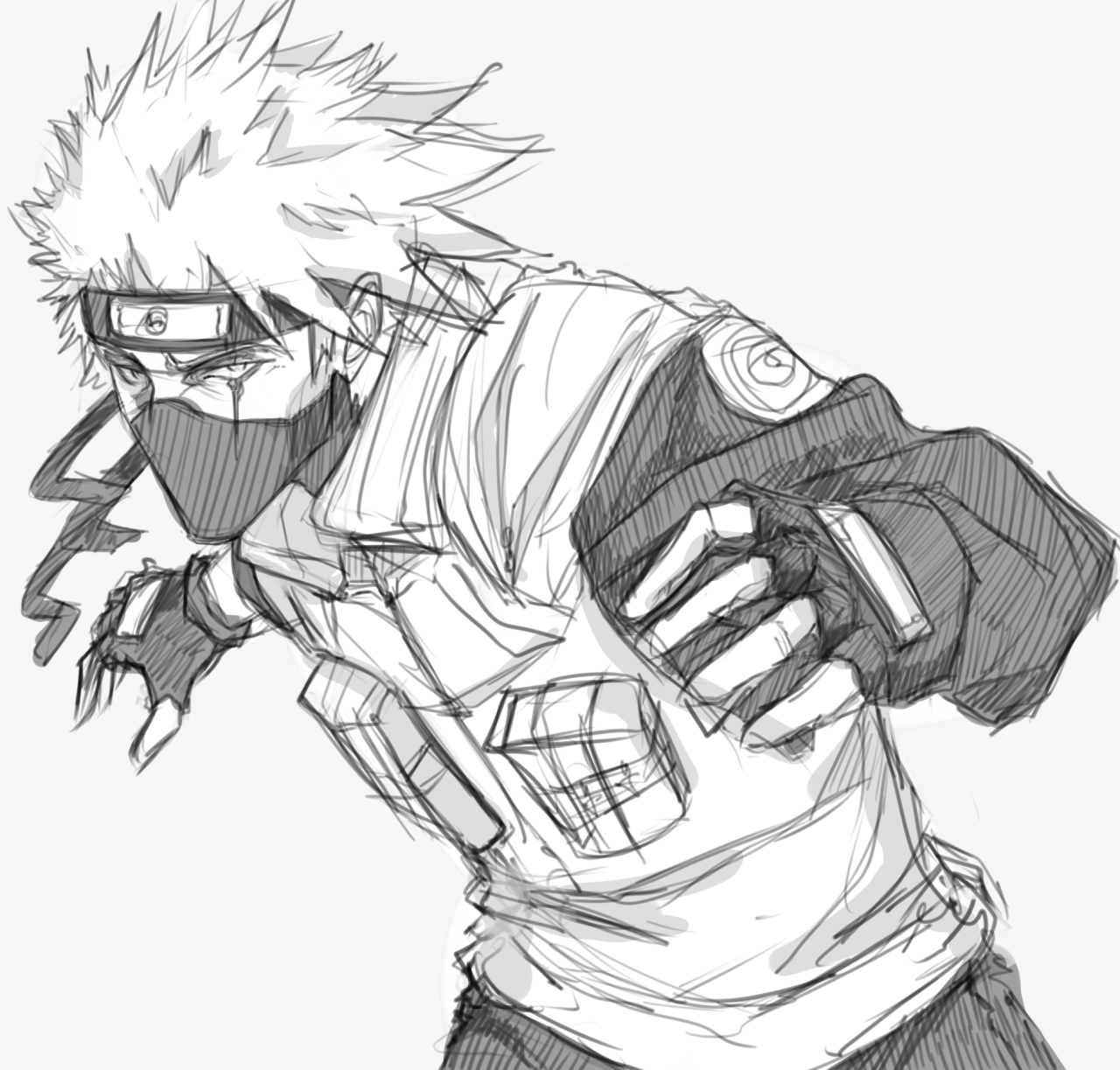 lawlliets:  PRETTY MUCH all of my Kakashi drawings from the last few months! You