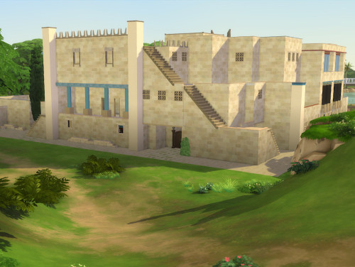 kyriat-sims: Manthos Palace / Residential lot   It’s a manifestation of power and greatness. Not alw