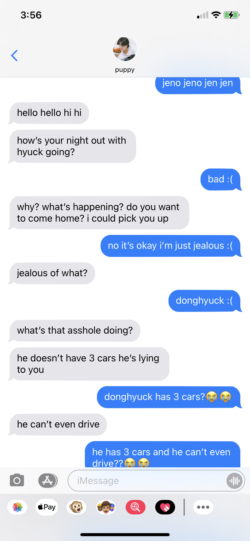 Boyfriend!jeno X Reader