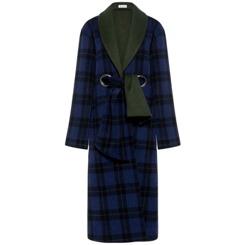 Suno - Shawl Collar Wool Long Coat ❤ liked on Polyvore (see more oversized coats)