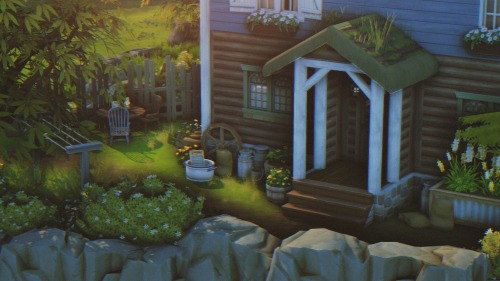 Forest Cabin On A Hill