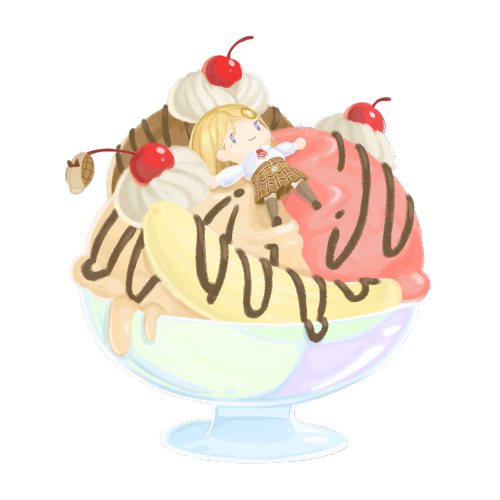 Ame asked for Super Sunday art, Ame gets Super Sundae art. Want to see my art sooner? Follow me at T