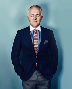 grayandwise:  The beauty of Malcolm Turnbull (Prime Minister of Australia) for GQ Magazine Australia. Husband material right?