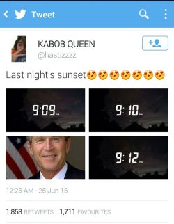 myonlytalentisoverthinking:  bush did what.  