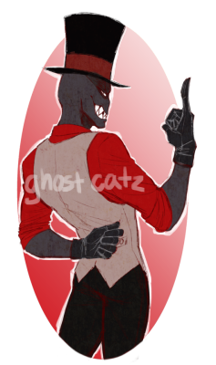 ghost-catz-art:  BLACK HAT | VillainousSorry I… lo v e back views okay? So why not do everyone’s favorite toothy husband from a back view? Enjoy : D(PS: I’m currently on vacation, so I did this really quickly since I haven’t had much of a chance