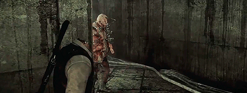 evilwvergil:  The Evil Within: Headless Glitch - Headless Cop  ༼ つ ◕_◕ ༽つ Get your head lopped off and keep playing with a bloody, spurting stump like nothing had happened..  