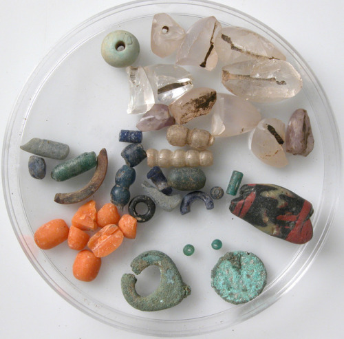 met-medieval-art:Beads, Medieval ArtMedium: Various glass, copper alloy, coral, rock crystalRogers F