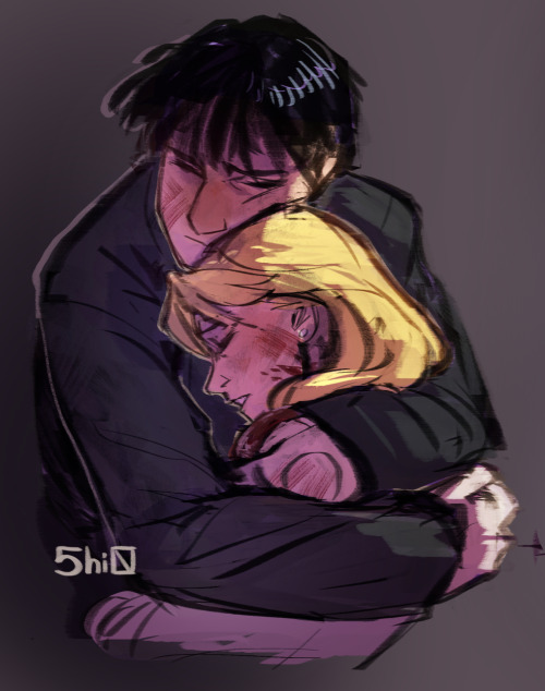 5hio:Royai canon hugs i redrawed a while ago but forgot to post here  </3The 1st one is from the 