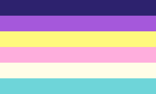 neopronouns: queerplatonic lesbian | lesbian alterous | lesbiagenderflags based on the aurora lesbia