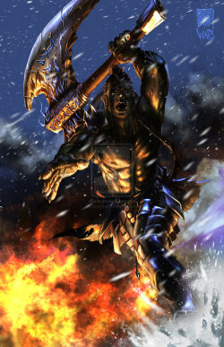 sabretoothedcritter:  Despite the watermark, I can still see this is a great graphic. It has a very wide range of colors, which isn’t often seen nowadays. “hot or cold orc”, by scarypet 