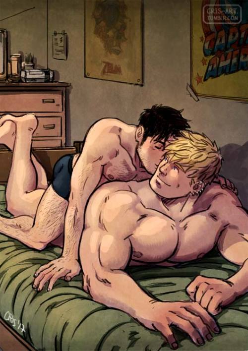 cris-art:  In the bed A Color Sketch of Billy and Teddy.I hope you like it! ♥♥   