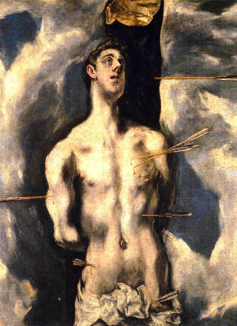 lucienballard: Saint Sebastian El Greco c1612 Mannerism (Late Renaissance) Oil on
