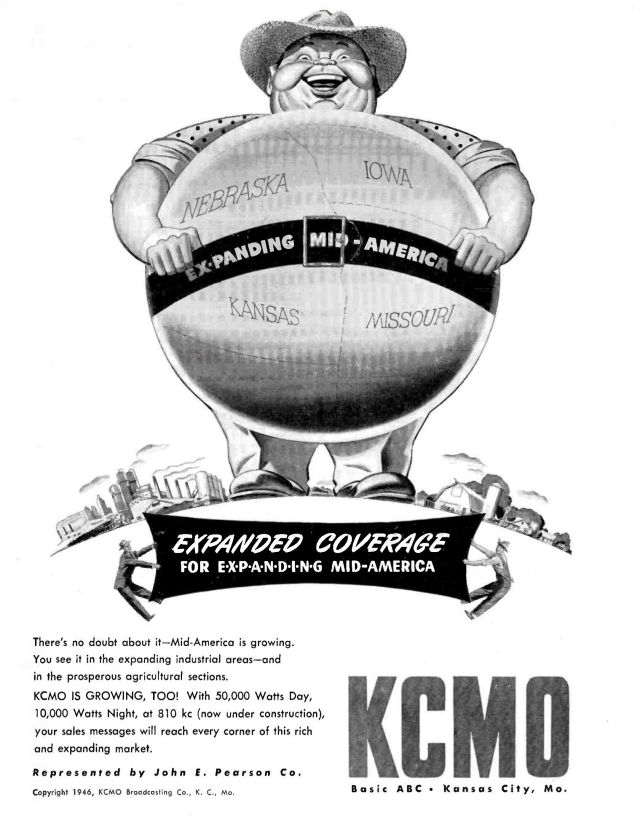 KCMO-AM - Kansas City, Missouri U.S.A. - 1947