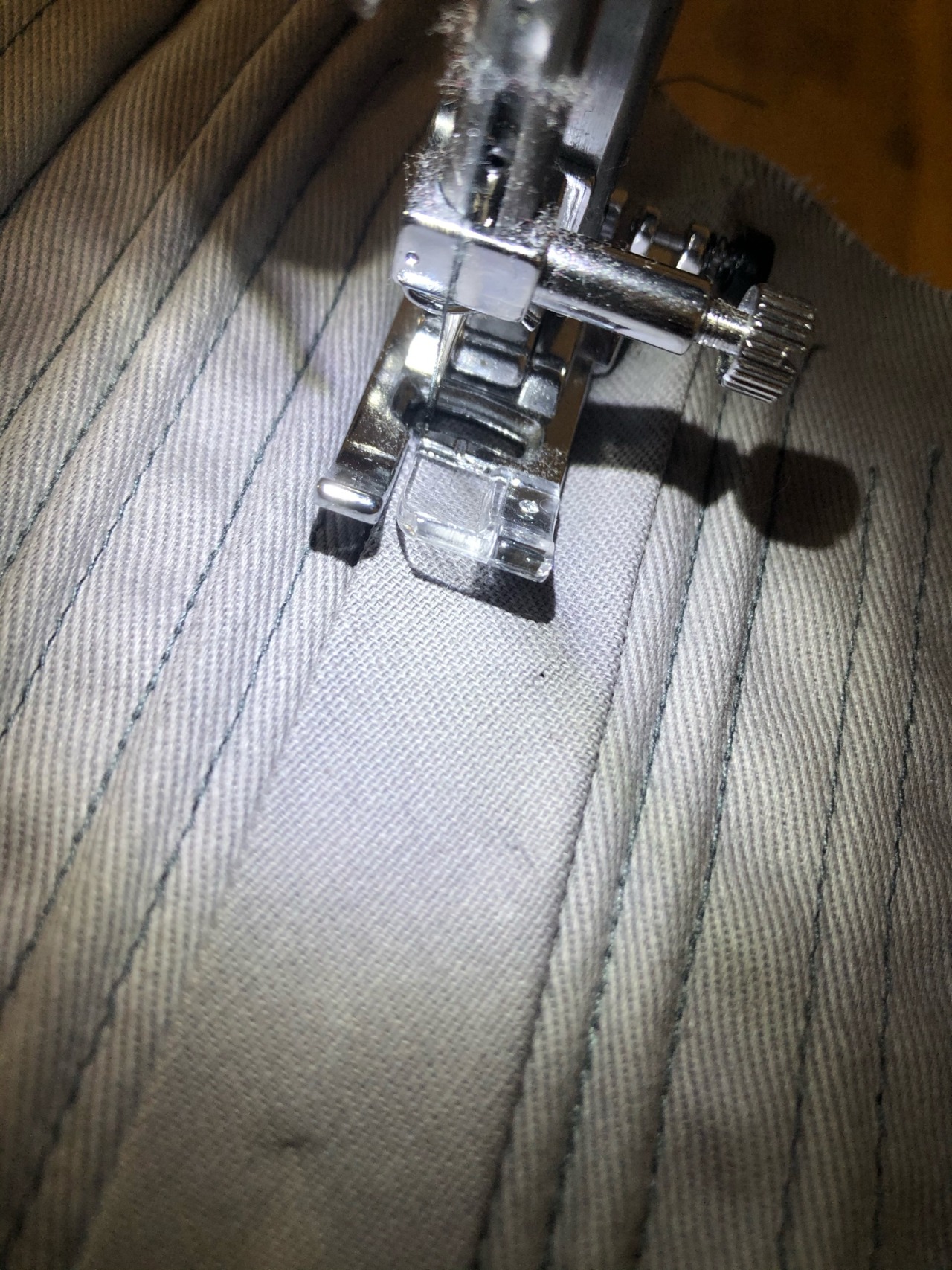 Sewing Boning Into a Seam 