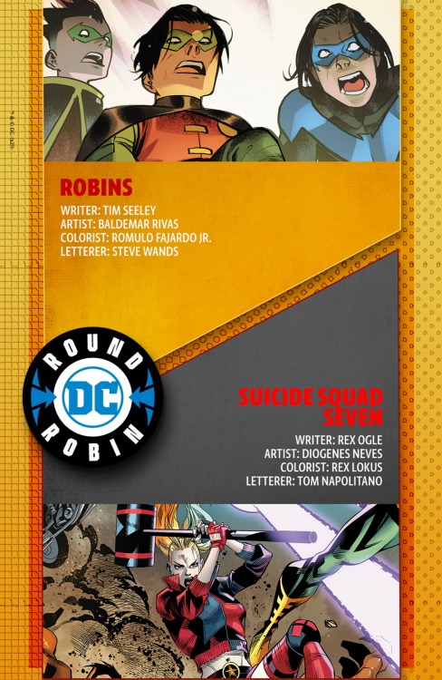 The Final Round of the DCRoundRobin starts today - only on the DC Community!Robins:In the Blüdhave