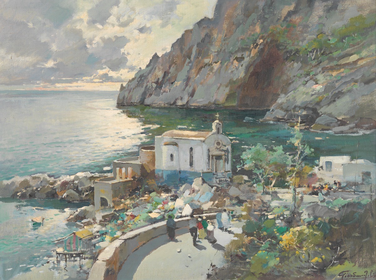 fleurdulys:  Moonlight over Capri - Felice Giordano