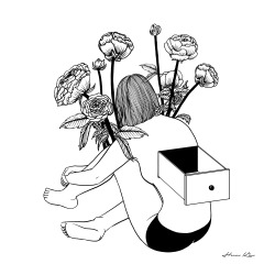 surrealism:  Beautiful Emptiness by Henn Kim, 2015. Drawing.