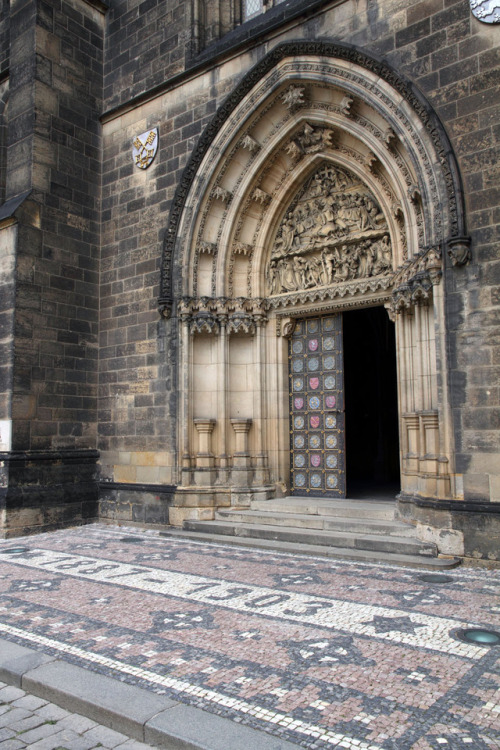 czechdailyphoto:Entrance to the Basilica of St Peter and St Paul, Vyšehrad, Prague