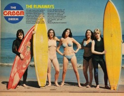 thejigglejoint:  The Runaways in Creem Magazine.