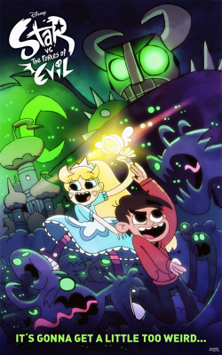 skleero:  This took way longer than I thought. Hi-res here (x).I need Season 2 right now. Tentatively a poster to my FanFic Star Vs. The Finale, but really a homage to the show and its two dorks. Loosely based on the show’s first promo art.   Exactly