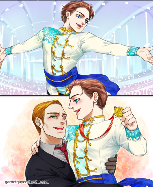 garnetquyen: EFF YES! my cherik Yuri on ice/figure skating AU is aliveeeee!! thinking about this I s