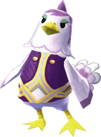 Posting this on my blog too in case anyone’s surfing the acnl tags and wants a purple chicken.