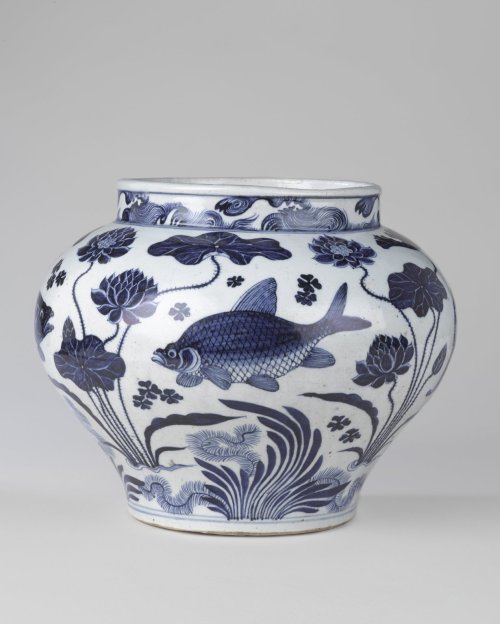 This masterpiece of Chinese porcelain is an important example of early blue-and-white ware from the 