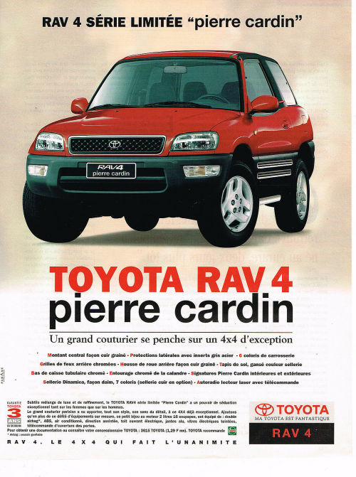 frenchcurious:RIP Pierre Cardin.(1922-2020)Publicité Toyota  - source E bay. RIP